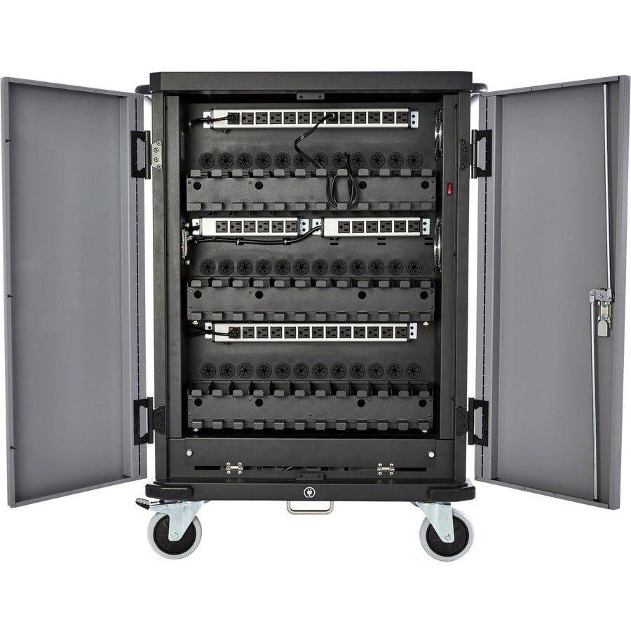 V7 Charge Cart for 36 Mobile Computers - Secure, Store and Charge Chromebooks, Notebooks and Tablets - NEMA US Plug CHGCT36-1N