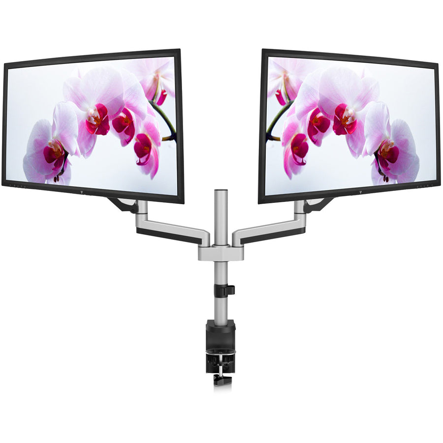V7 Dm1Dta-1N Desk Mount For Monitor - Silver