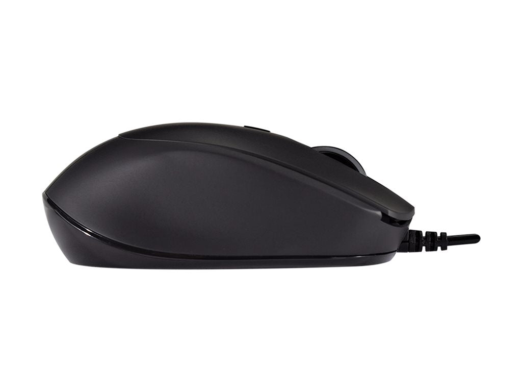 V7 MU350 - Mouse - Pro Silent - optical - 4 buttons - wired - USB