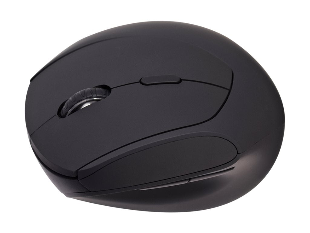 V7 MW500BT - Mouse - vertical - optical - 6 buttons - wireless - Bluetooth, 2.4 GHz