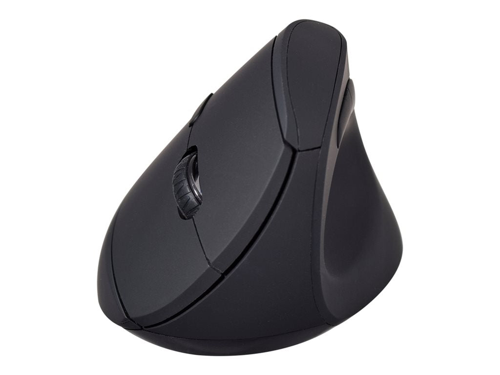 V7 MW500BT - Mouse - vertical - optical - 6 buttons - wireless - Bluetooth, 2.4 GHz