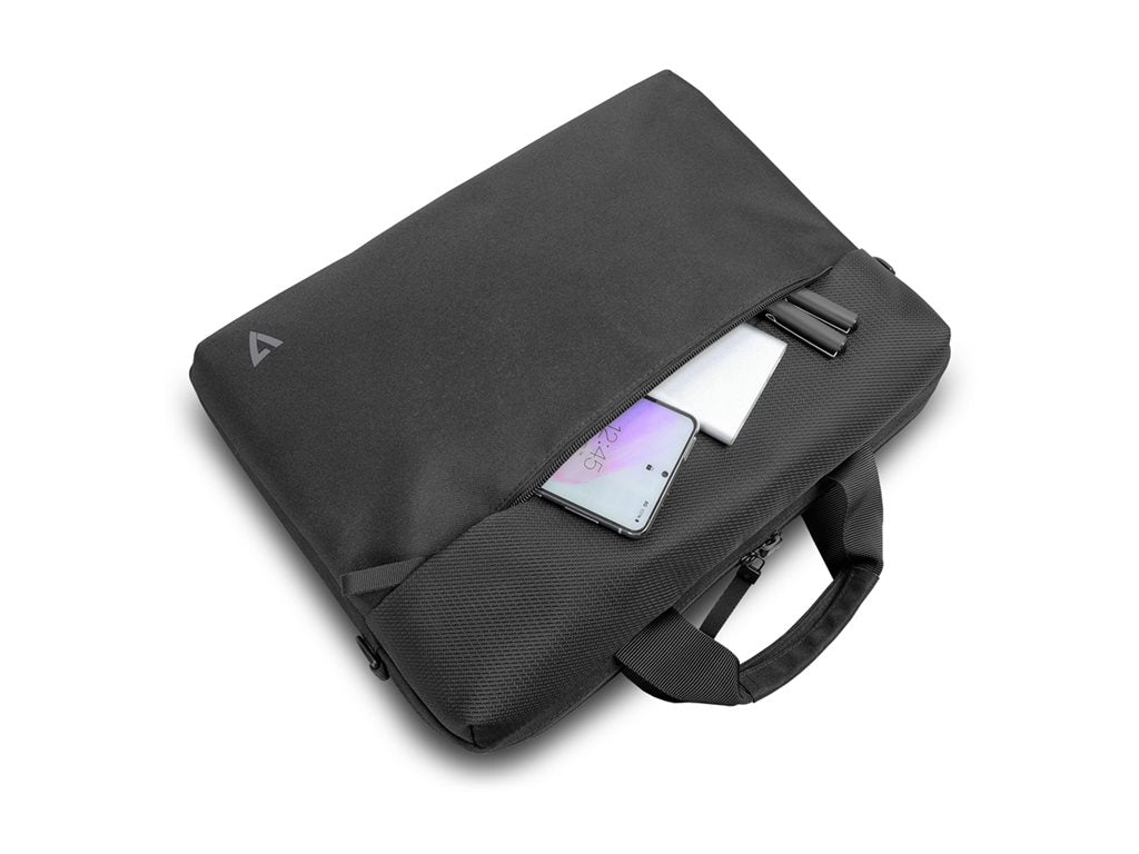 V7 Professional Eco-Friendly CTP16-ECO2 - Notebook carrying case - briefcase, RPET, topload - 15.6 - black"
