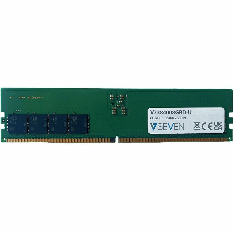 V7 V7384008GBD-U 8GB DDR5 SDRAM Memory Module - For Notebook - 8 GB - DDR5-4800/PC5-38400