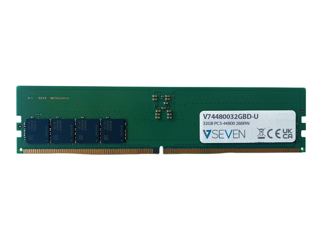 V7 V74480032GBD-U - DDR5 - module - 32 GB - SO-DIMM 288-pin - 5600 MHz / PC5-44800 - CL46 - 1.1 V - unbuffered - on-die