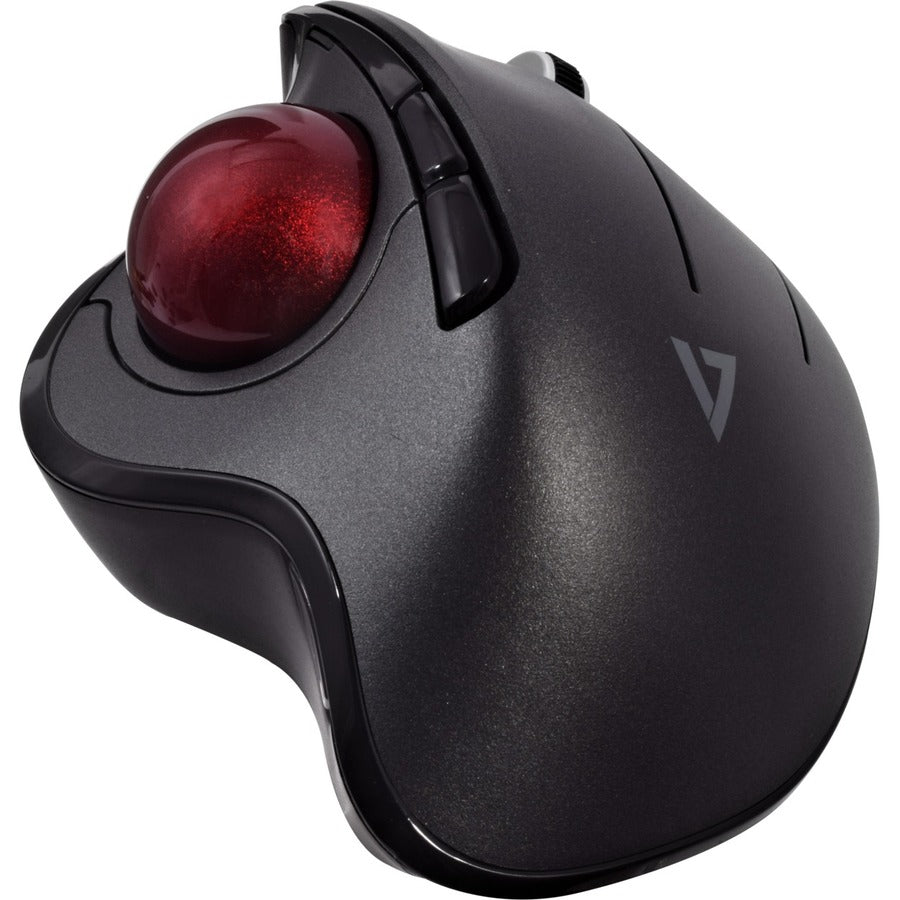 V7 Vertical Ergonomic Trackball Mouse, Wireless 6 Button Auto-speed Dpi, Ergo MW650