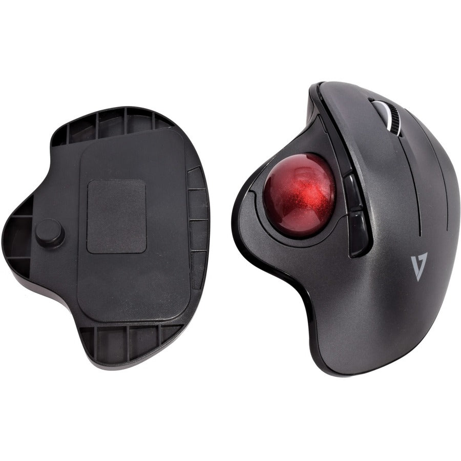 V7 Vertical Ergonomic Trackball Mouse, Wireless 6 Button Auto-speed Dpi, Ergo MW650