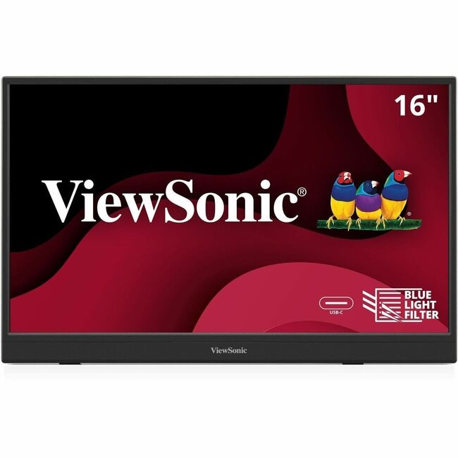 VIEWSONIC VA1653 15.6" Portable 1080p IPS Monitor USB-C Mini-HDMI