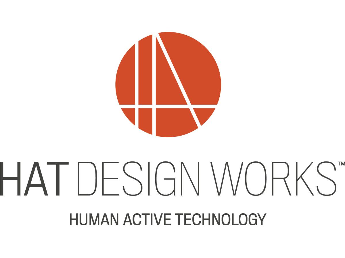 HAT DESIGN WORKS HAT2-MID-L WH Adjustable Desk Frame with LED Handset & Cable Manager