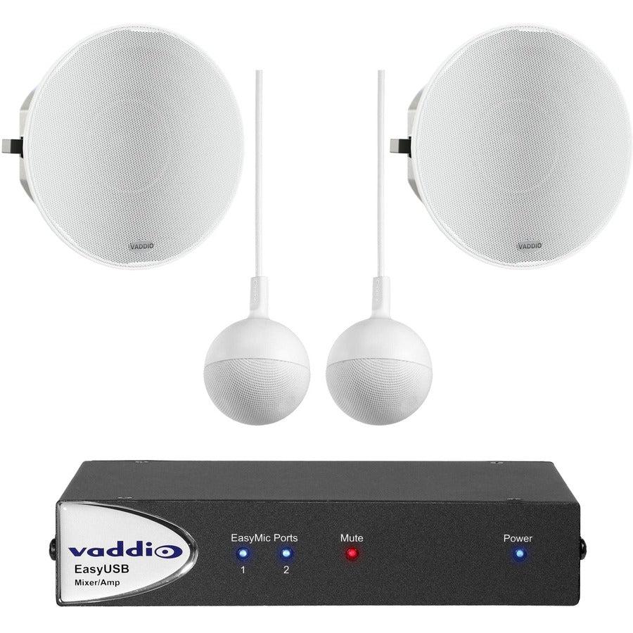 Vaddio EasyTALK USB Audio Kit - Includes 2 Speakers, 2 Microphones & Mixer