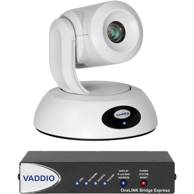 Vaddio RoboSHOT Video Conferencing Camera - 8.5 Megapixel - 60 fps - White - TAA Compliant 999-99630-270W