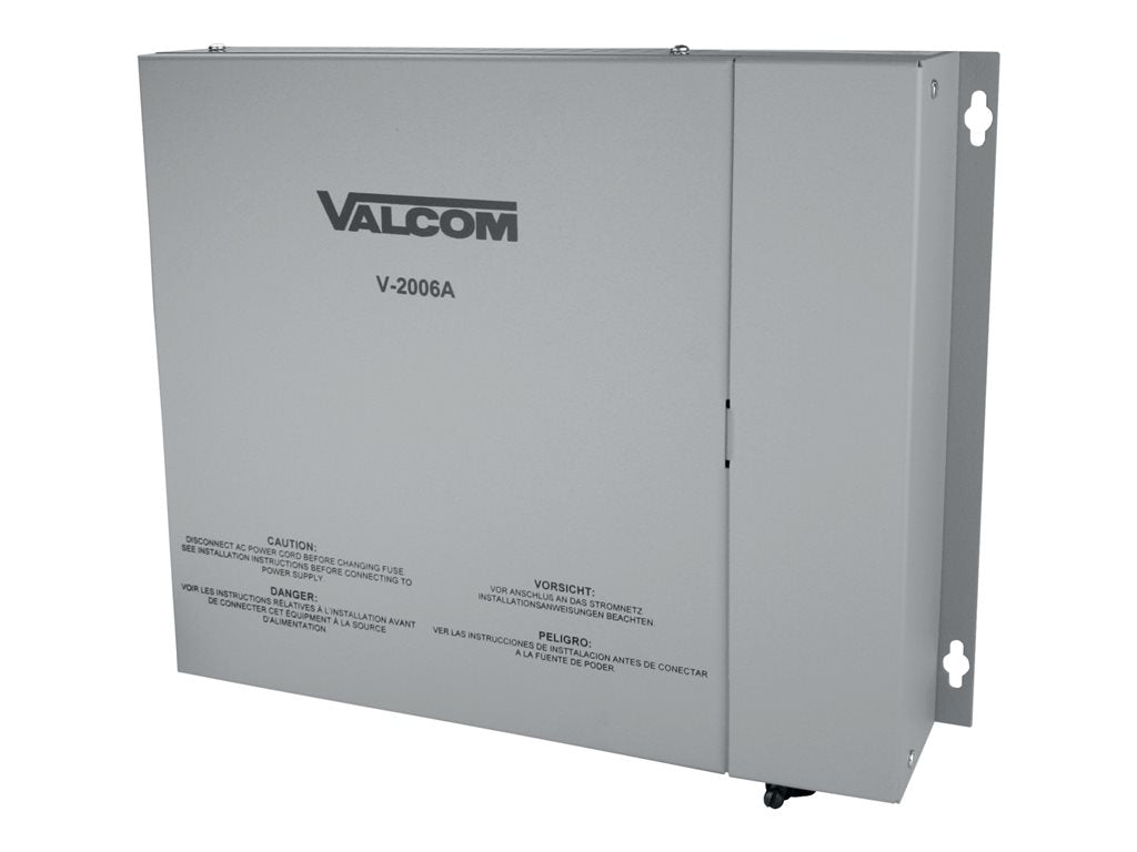 Valcom V 2006A - Six zone one-way page control unit - gray - for Valcom V-400, V-9972, VIP-821A, VIP-822A, VPB-260 V-2006A-E