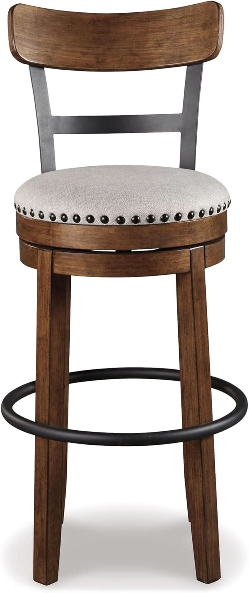 Valebeck 30 Inch Farmhouse Pub Height Bar Stool Brown