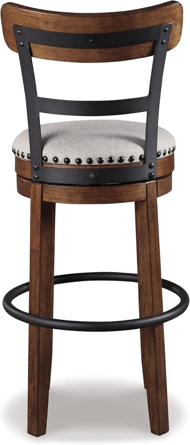 Valebeck 30 Inch Farmhouse Pub Height Bar Stool Brown