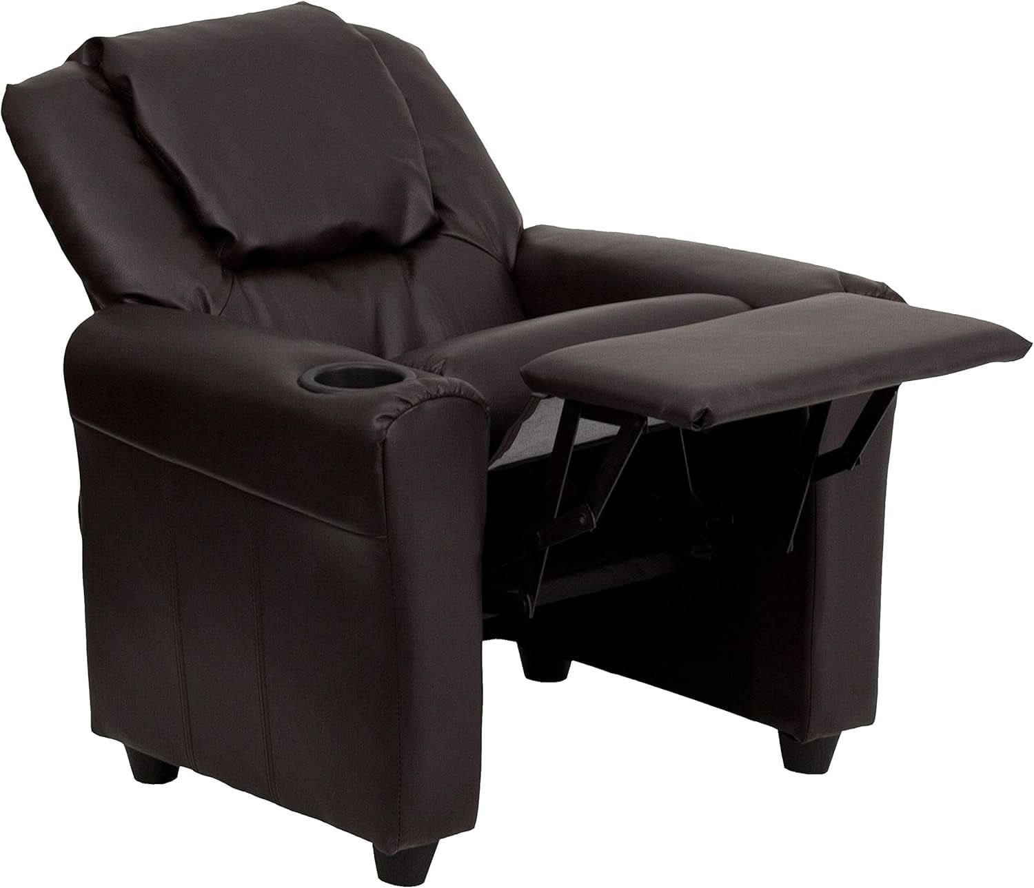 Vana Leathersoft Kids Recliner With Cup Holder And Headrest