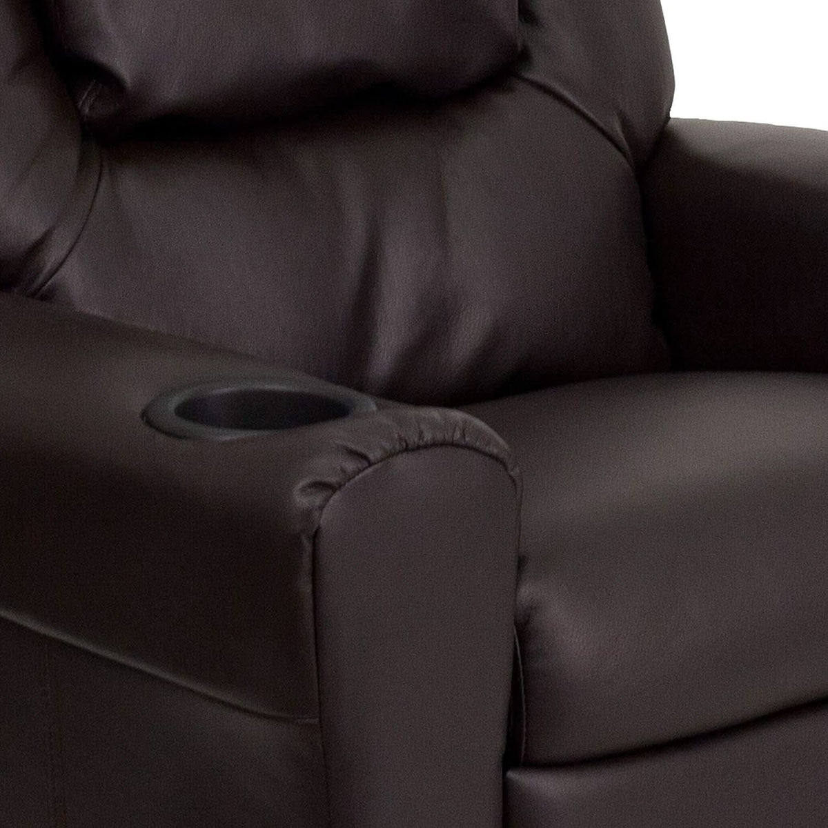 Vana Leathersoft Kids Recliner With Cup Holder And Headrest