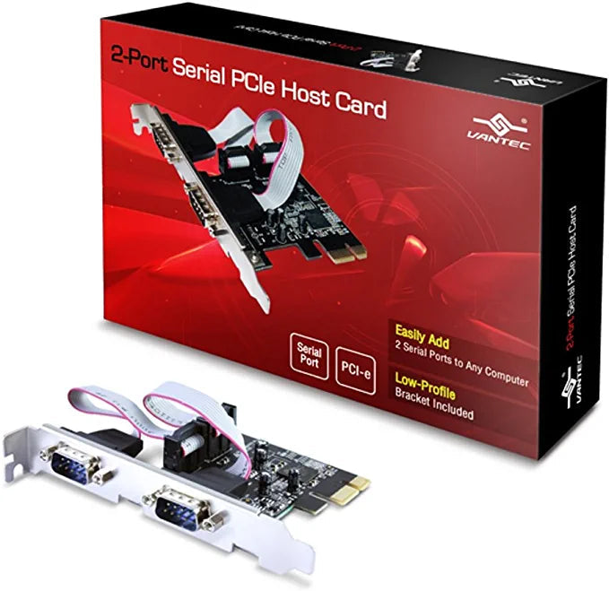 Vantec 2-Port Serial PCIe Host Card UGT-PCE20SR