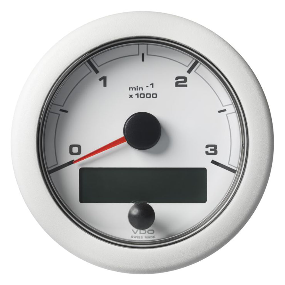 Veratron 3-3/8" (85MM) OceanLink&reg; NMEA 2000&reg; Tachometer - 3000 RPM - White Dial