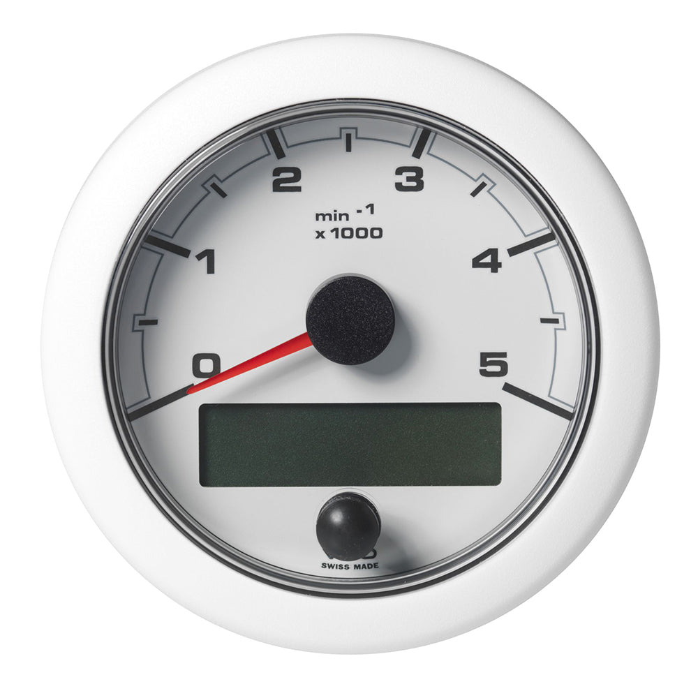 Veratron 3-3/8" (85mm) OceanLink&reg; NMEA 2000&reg; Tachometer - 5000 RPM - White Dial