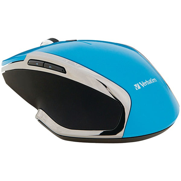 Verbatim 99016 Cordless Blue-LED Deluxe Notebook Mouse, Ergonomic, 6 Buttons,