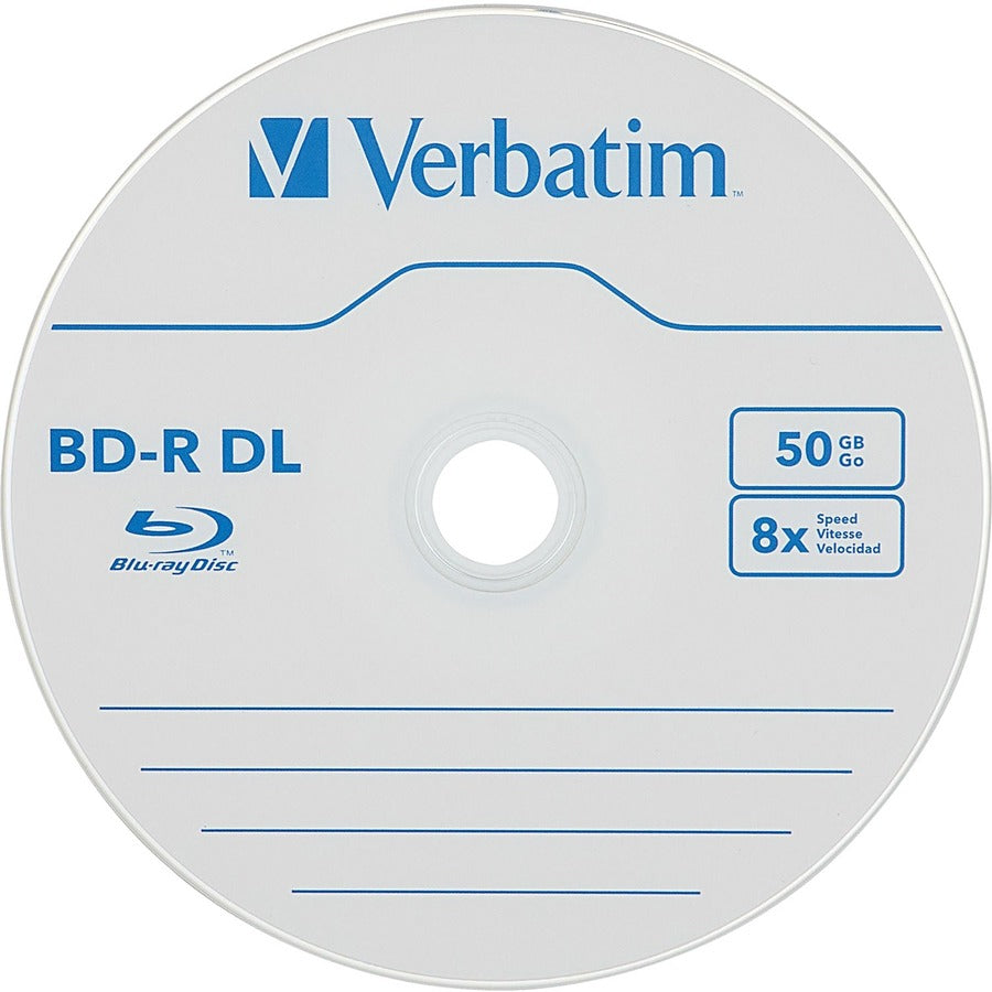 Verbatim Bd-R Dl 50Gb 8X, Verbatim, 10Pk Spindle Box Peg Hanger