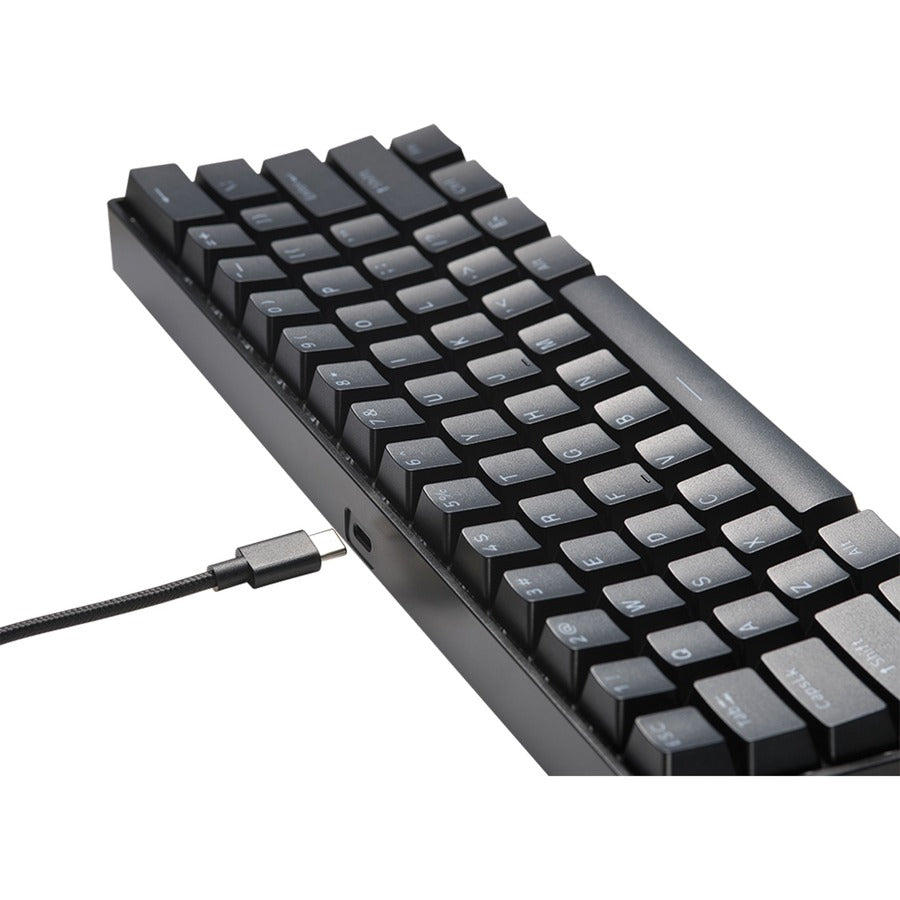 Verbatim S.T.R.I.K.E. 6 60% RGB Mechanical Keyboard - Cable Connectivity - USB Type C Inte
