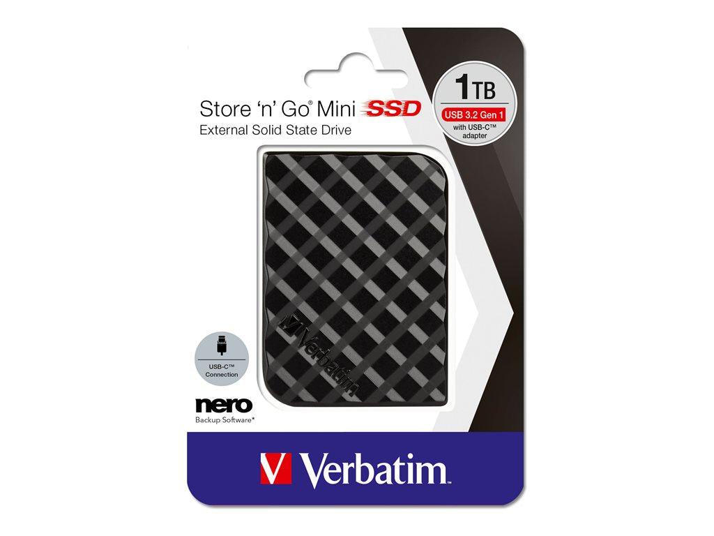 Verbatim Store 'n' Go - Hard drive - 1 TB - external (portable) - USB 3.2 Gen 1 - black