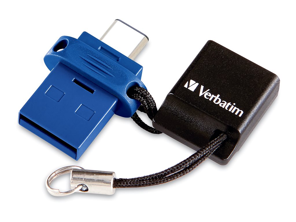 Verbatim Store 'n' Go - USB flash drive - 128 GB - USB 3.2 Gen 1 / USB-C - blue
