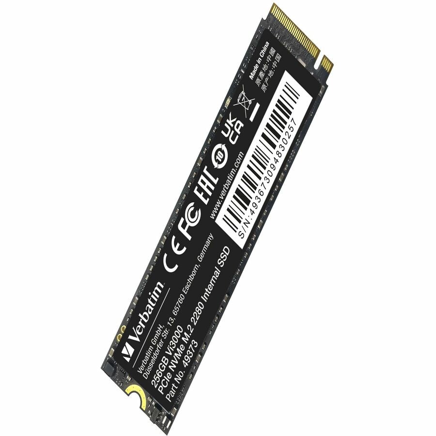 Verbatim Vi3000 256 GB Solid State Drive - M.2 2280 Internal - PCI Express NVMe (PCI Expre