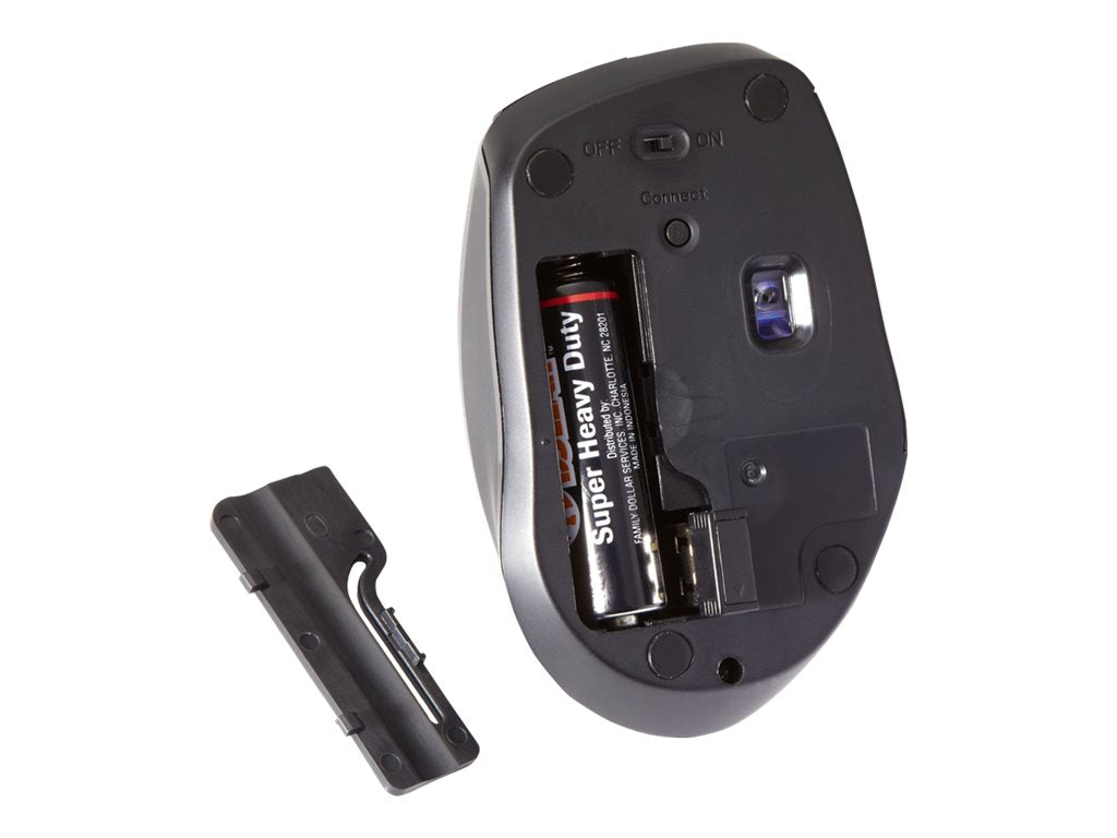 Verbatim Wireless Multi-Trac Blue LED - Mouse - blue LED - 3 buttons - wireless - USB wireless receiver - black VER97992