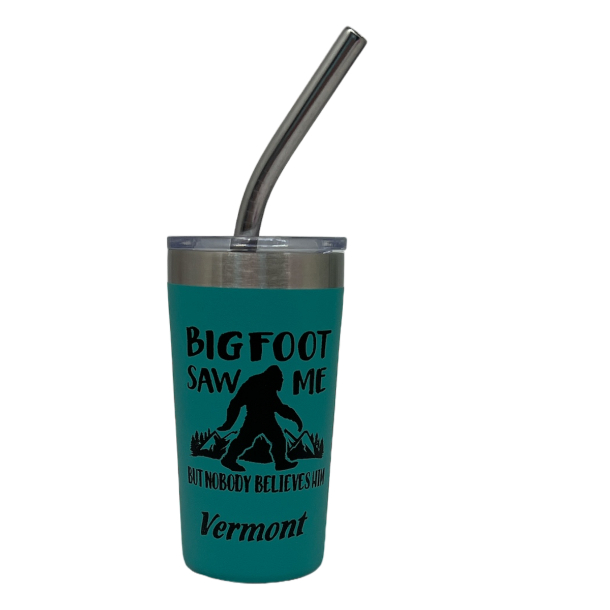 Vermont Bigfoot Stainless Steel 2oz Shooter - Aqua