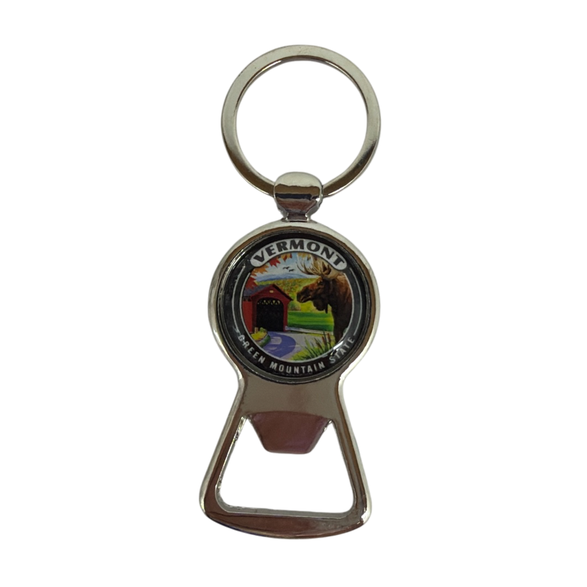 Vermont Domed Keychain Bottle Opener