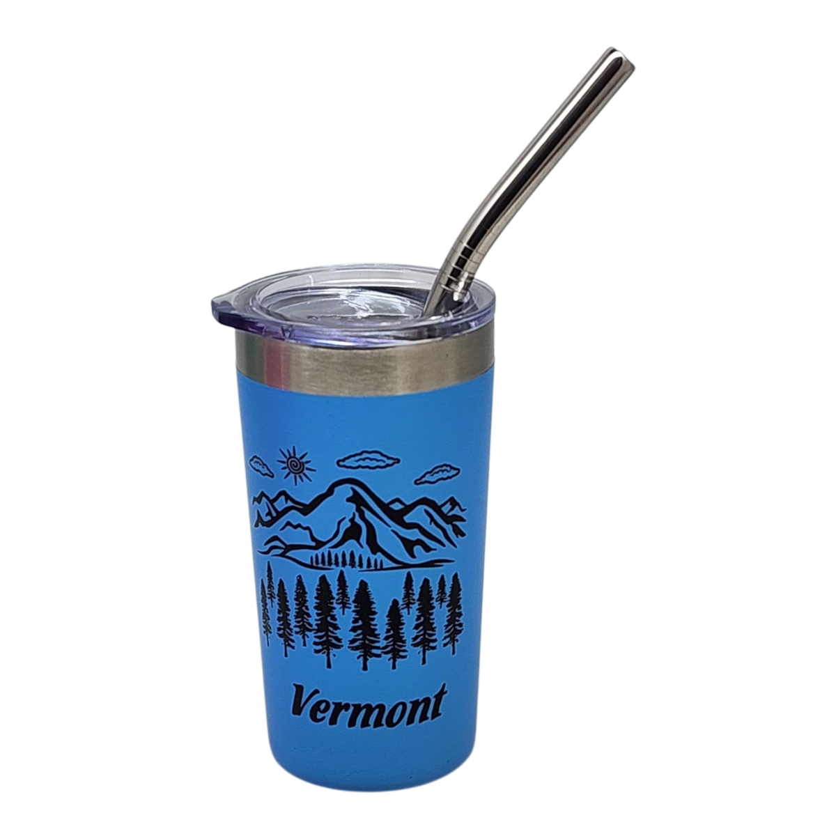 Vermont Green Mountains Stainless Steel 2oz Shooter - Blue