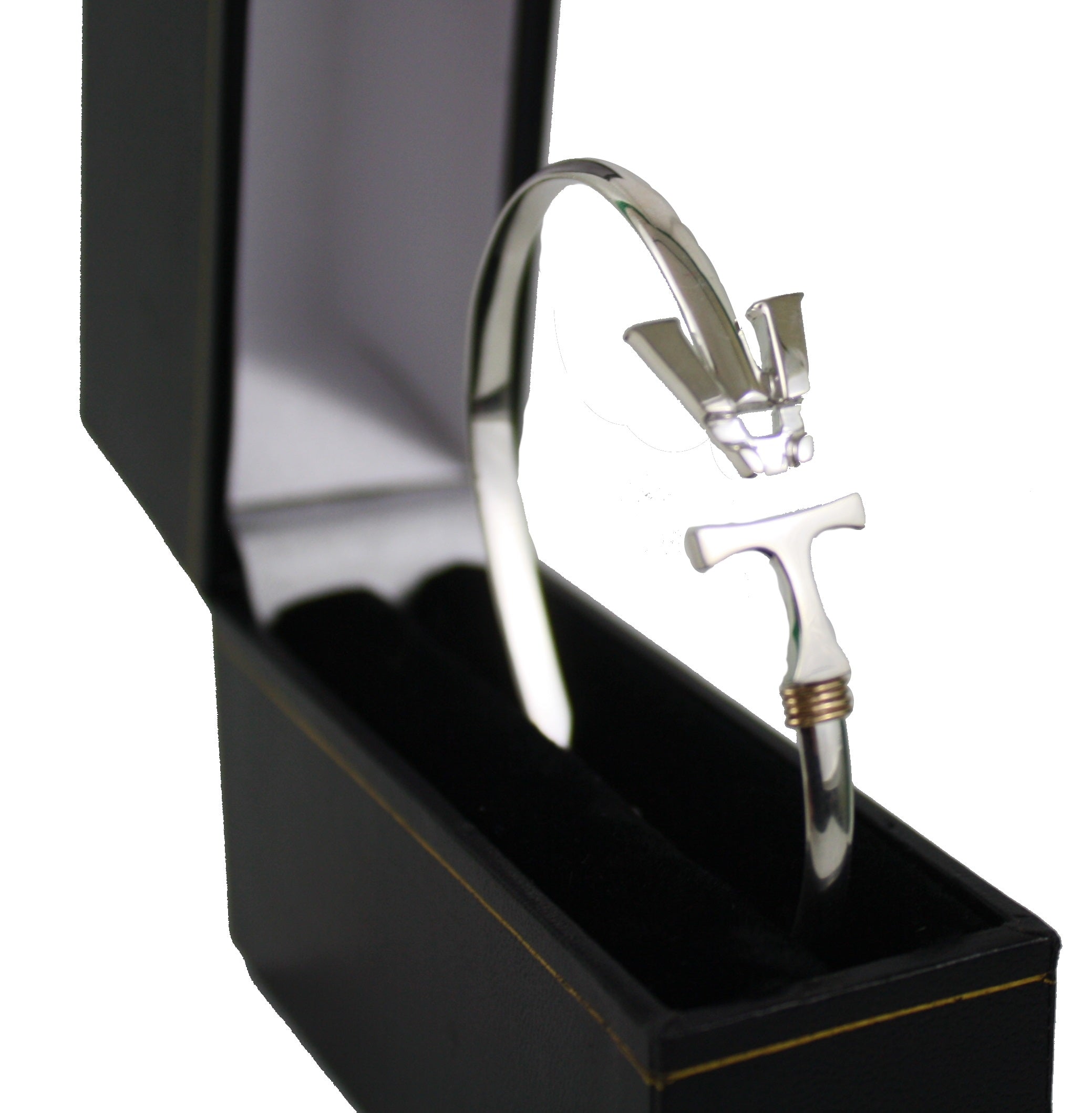 Vermont Hook Bracelet Silver - 4mm Band - 8 Inch