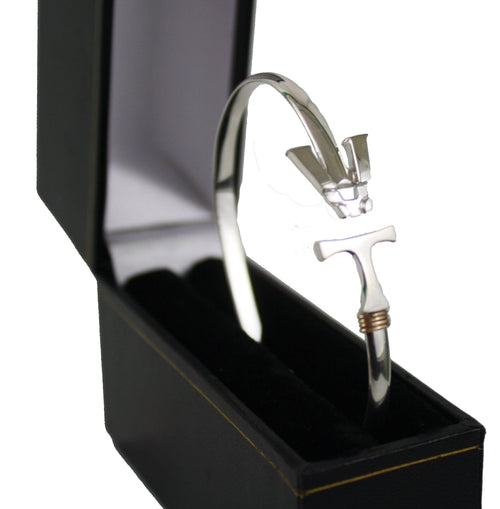 Vermont Hook Bracelet Silver - 4mm Band - 8 Inch