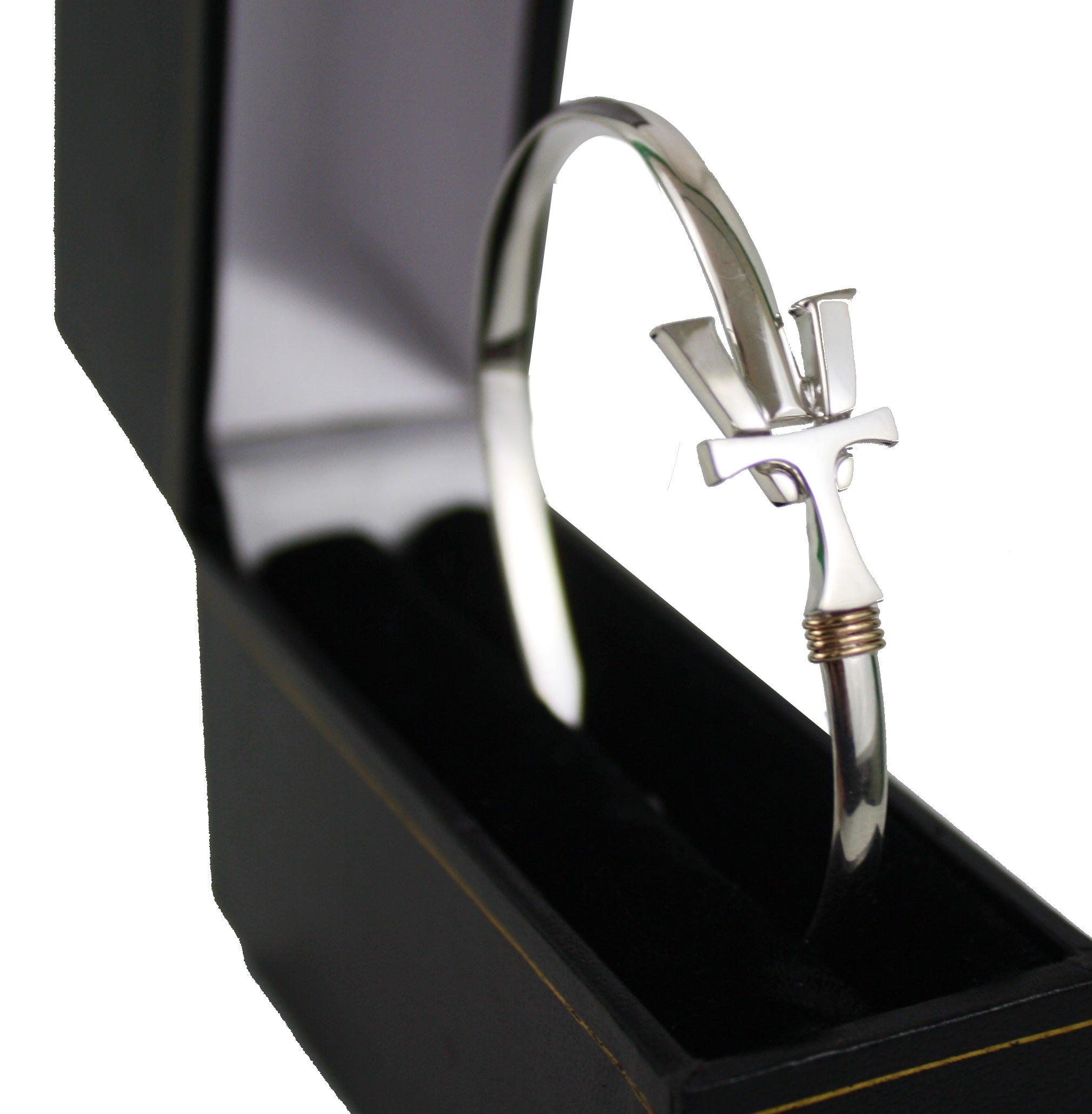 Vermont Hook Bracelet Silver - 4mm Band - 8.5 Inch