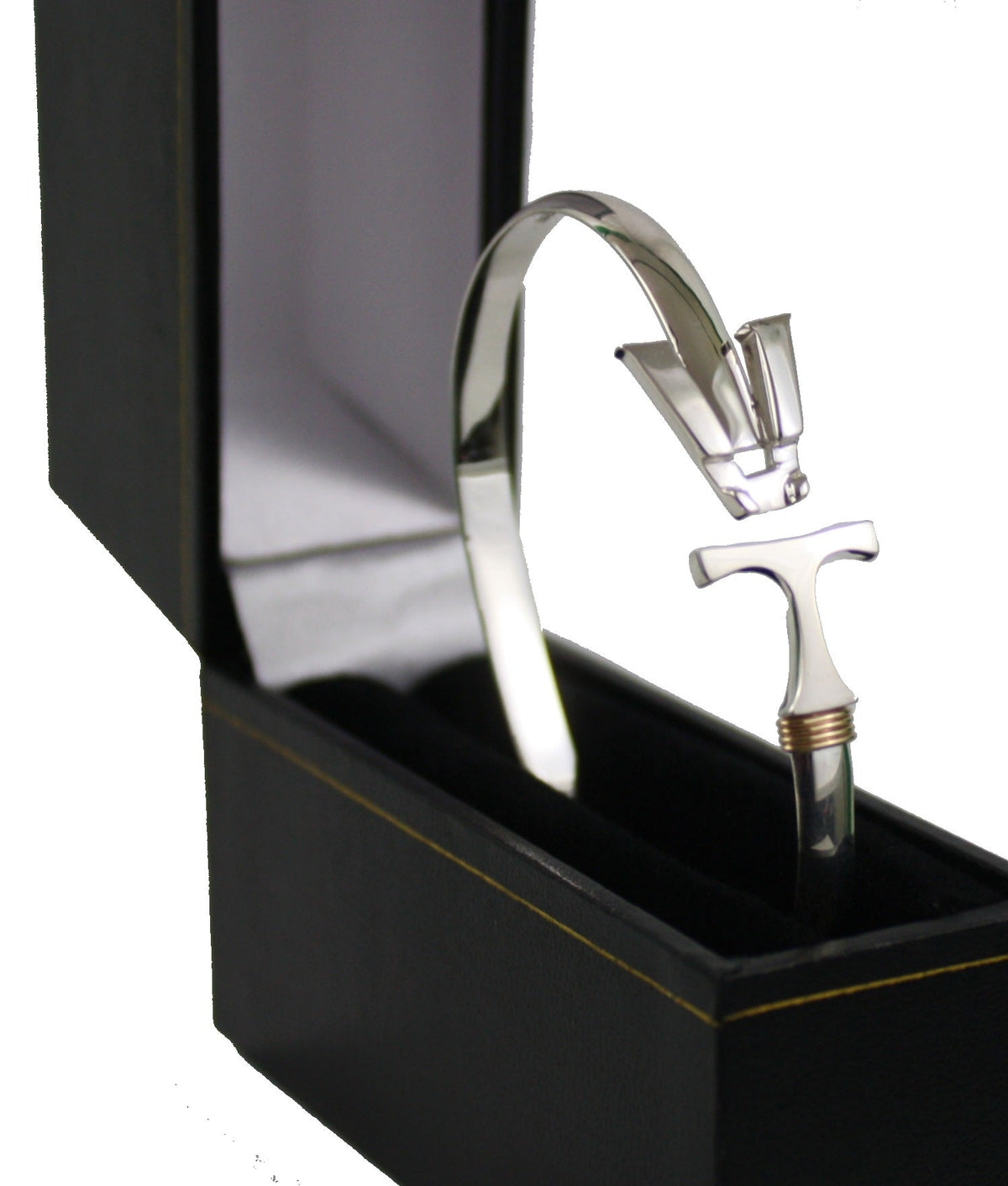 Vermont Hook Bracelet Silver - 5mm Band - 7.5 Inch