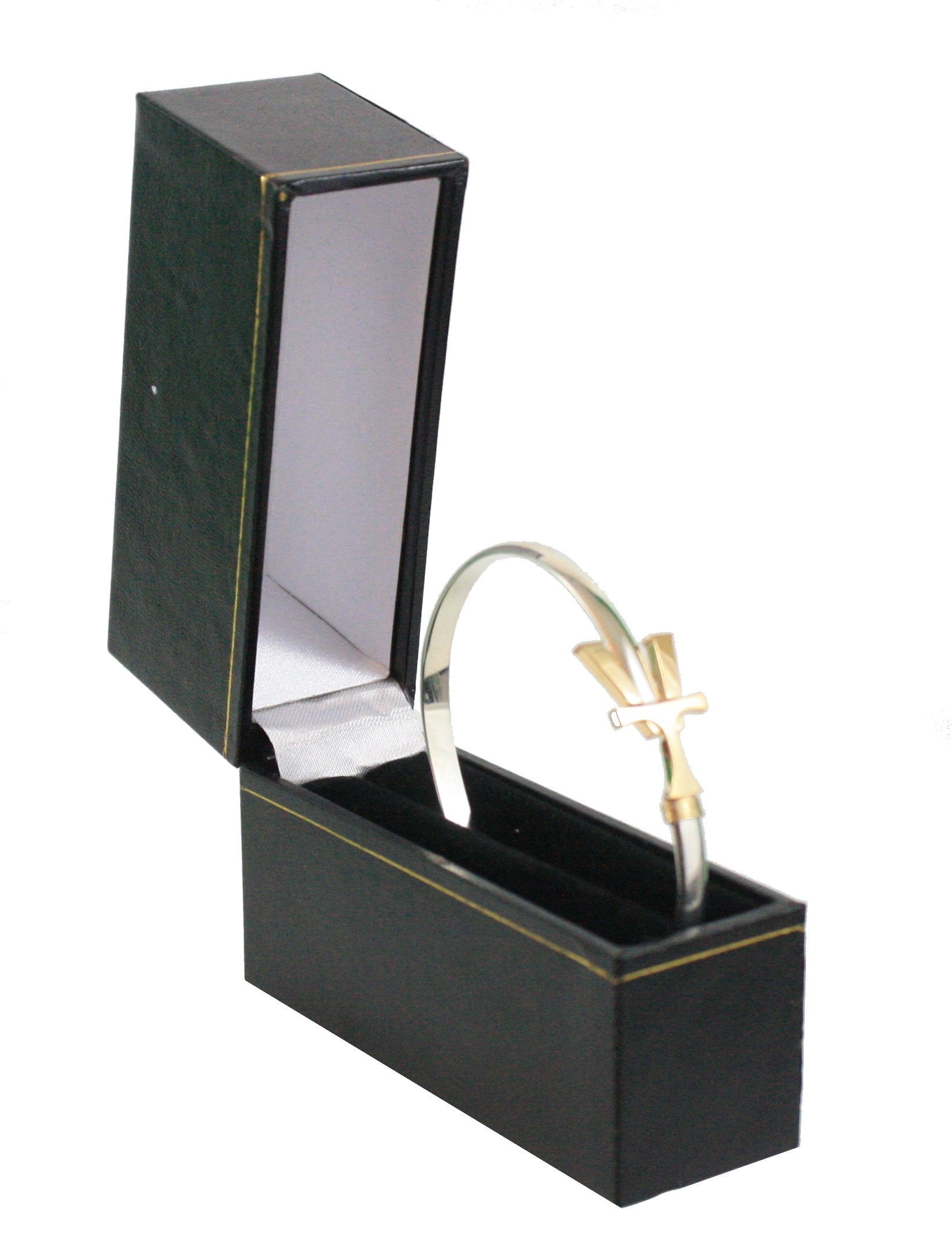 Vermont Hook Bracelet with Gold 'VT' - 5mm Band - 8 Inch