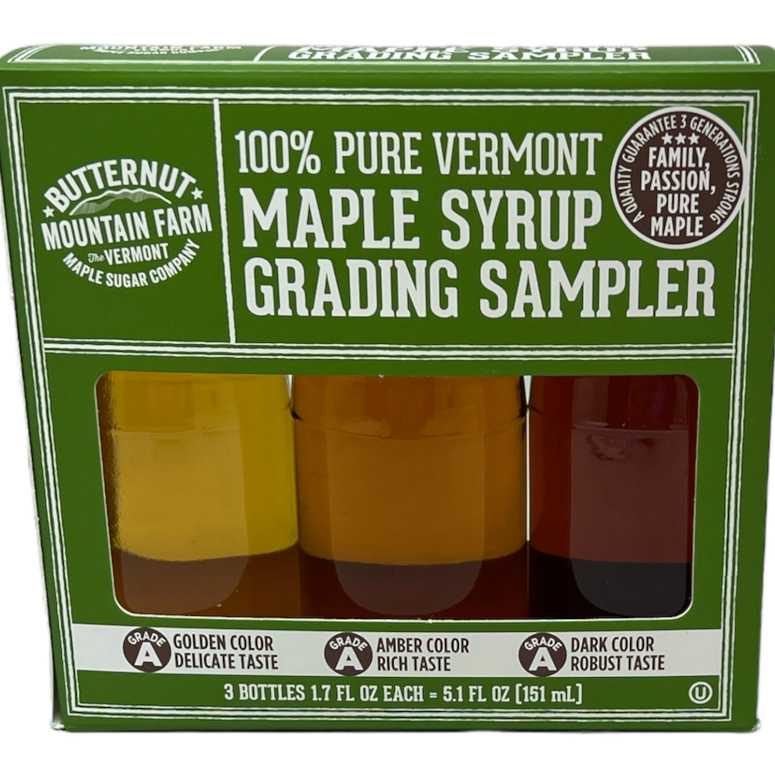 Vermont Maple Syrup Grading Sampler