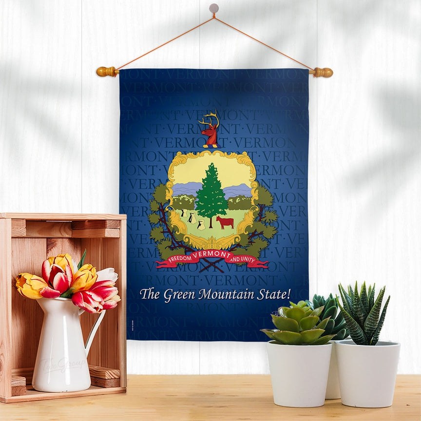 Vermont Outdoor Garden Flag