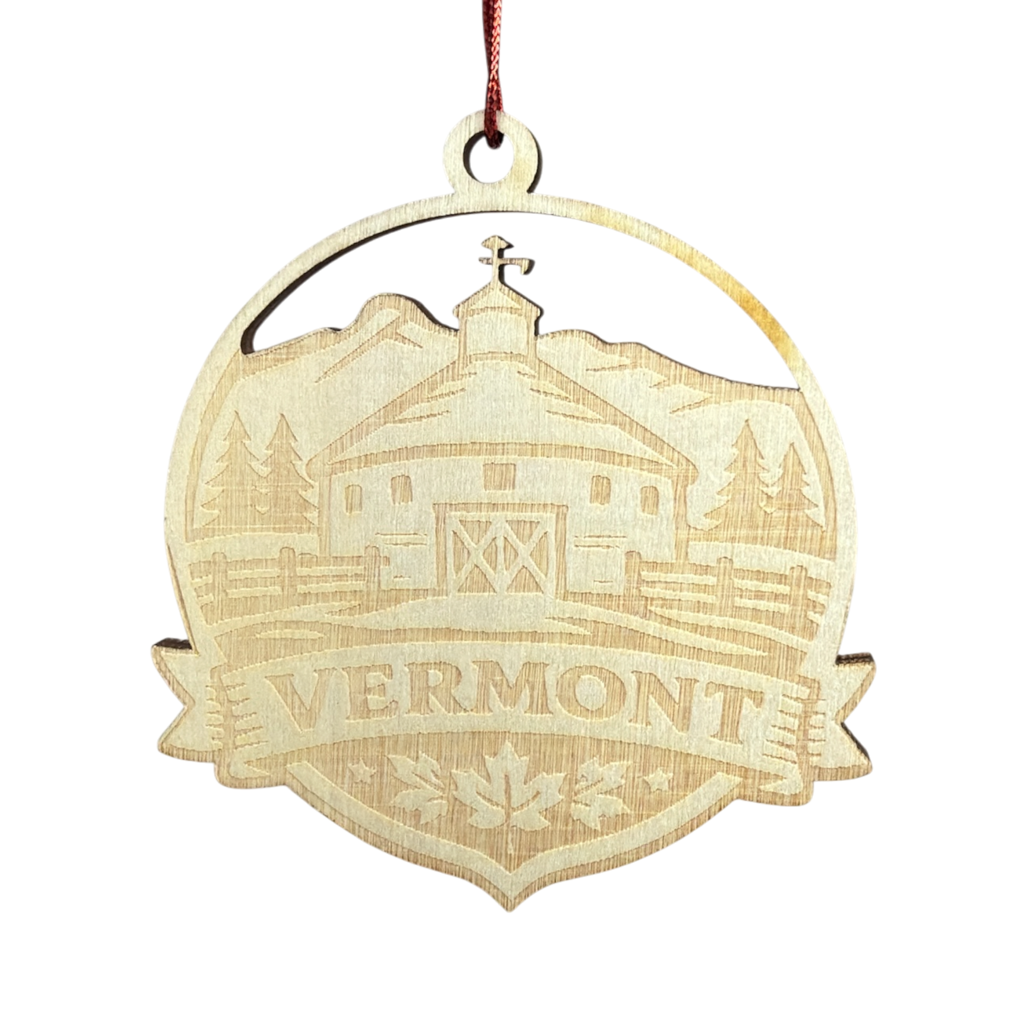 Vermont Round Barn Ornament
