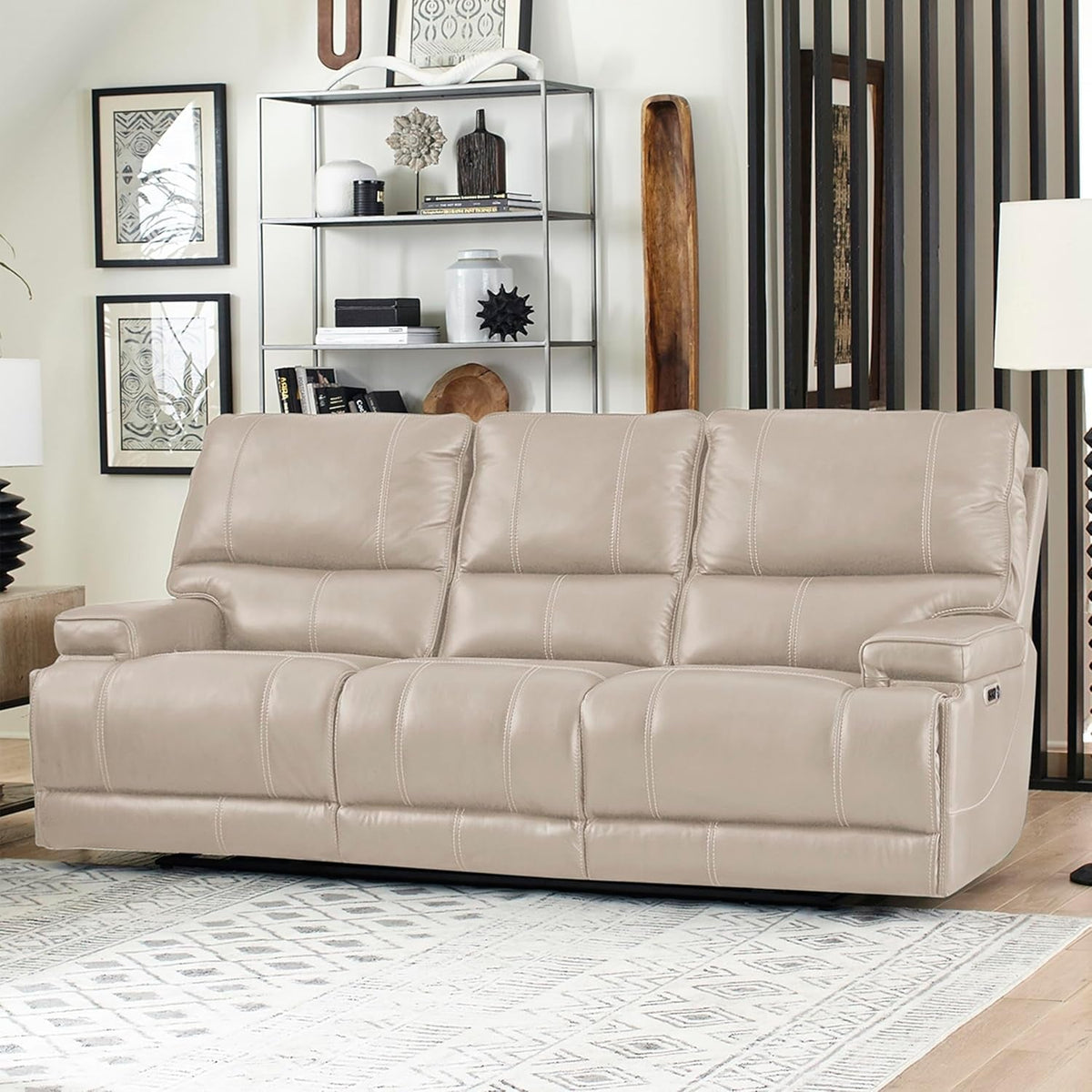Verona Linen Freemotion Power Reclining Sofa And Recliner