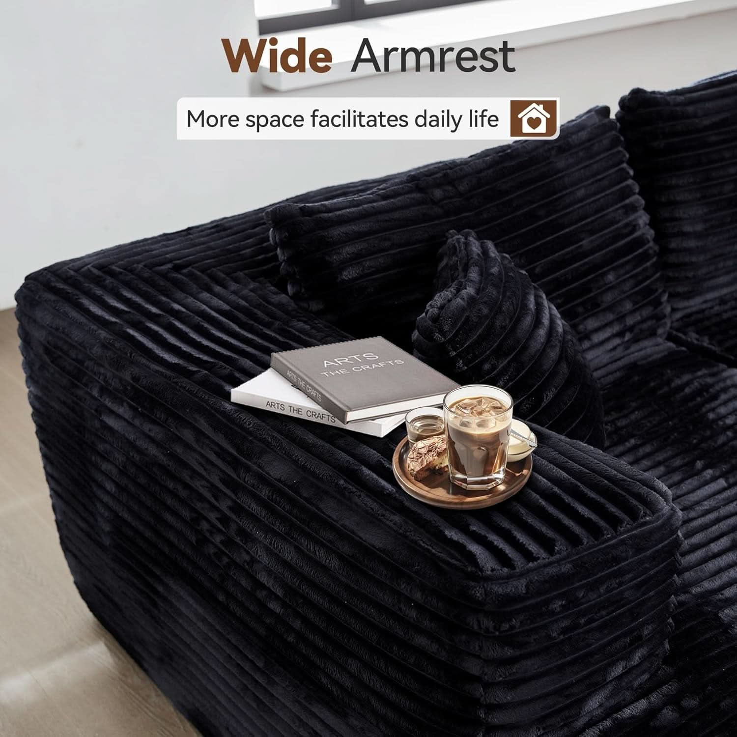 Versatile L Shaped Modular Couch for Living Room