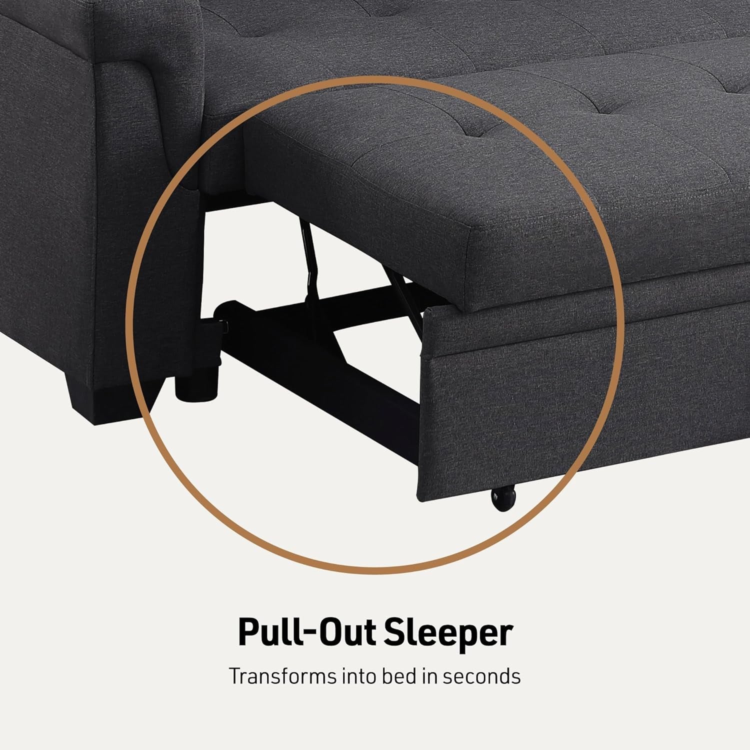 Versatile Sleeper Couch with Storage for Small Spaces