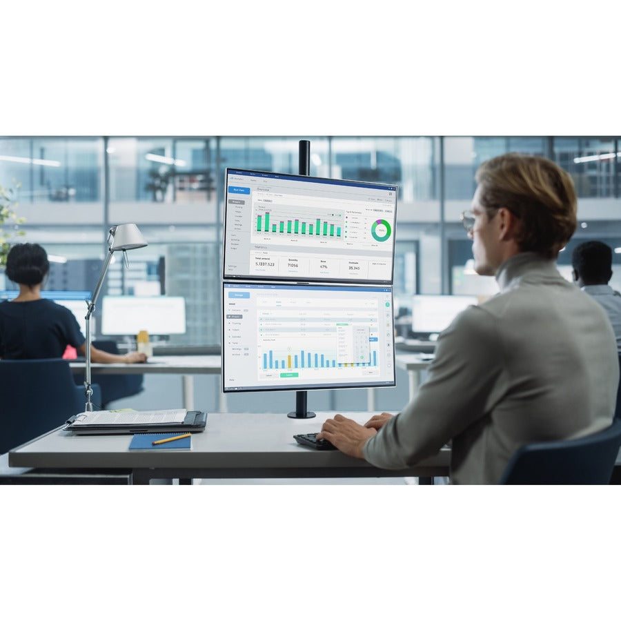 Vertical Stacking Arm,Dual Monitor