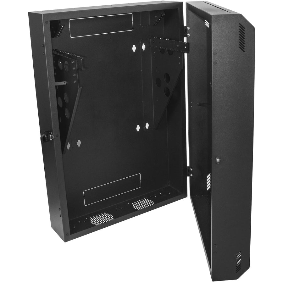 Vertical Wall Mount Patch Panel Rack - 30" Server Room Cabinet | StarTech RK630WALVS