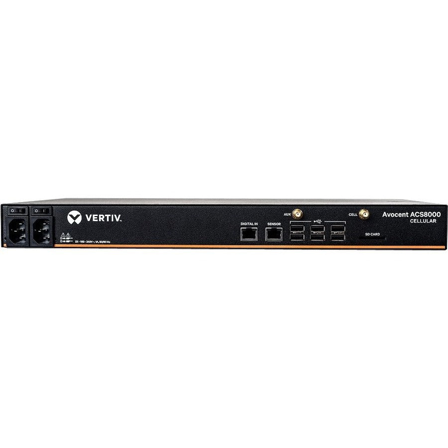 Vertiv Avocent ACS8000 Serial Console 16 port | Dual AC Power | AT&T+Verizon ACS8016-NA-DAC-400