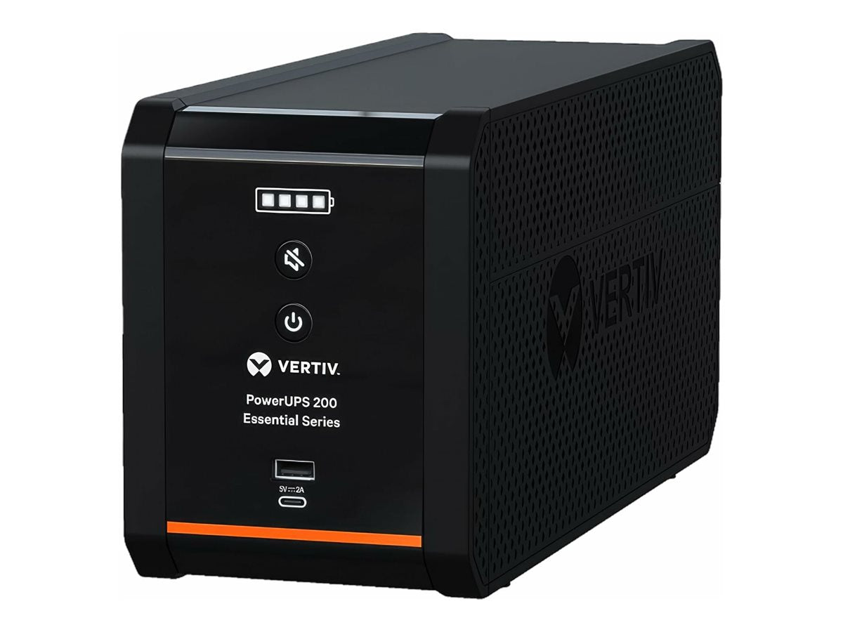 Vertiv PowerUPS 200 Essential 800VA UPS for Home Office Backup