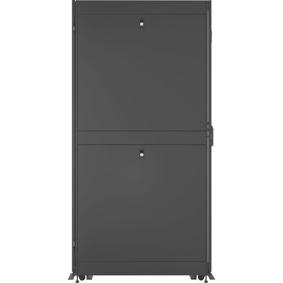 Vertiv Vr3107Taa Rack Cabinet 48U Freestanding Rack Black, Transparent