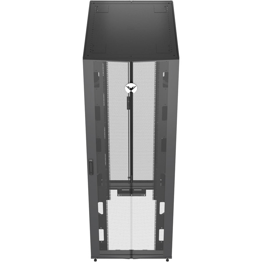 Vertiv Vr3357 Rack Cabinet 48U Freestanding Rack Black, Transparent