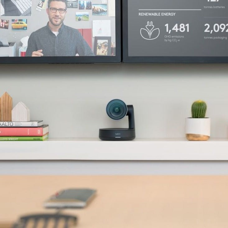 Video Conferencing Device - Logitech Rally Table Hub HDMI USB Active Speaker Detection | Tecisoft 993-001952
